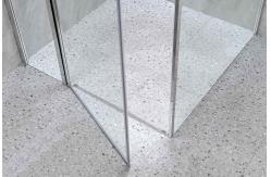 China Square Shower Enclosures 6/8mm Tempered Glass And Chromed Alum Frame supplier