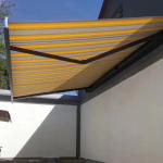 Led Light Full Cassette Awning Custom Made Retractable Folding Motorized Arm Awning for sale
