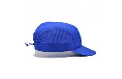 China Cotton Nylon Polyester 5 Panel Camper Hat With Medium Brim Length And Lining supplier