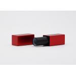 Square Aluminum Red Empty Lipstick Tubes Container 3.5g With Magnet Case