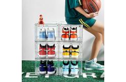 China Custom Clear Transparent Acrylic Sneaker Display Case GLOSSY supplier