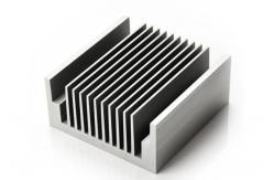 China Anodized 6005 Aluminum Heatsink Extrusion Profiles With Punching / Drilling supplier