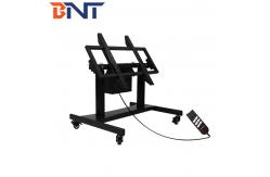 China 100kg Loading TV Mobile Cart With Motorized Height Adjustment 90 Degree Tilt supplier