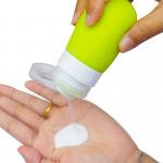 Squeeze Refillable 90ml Silicone Travel Containers for sale