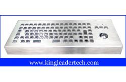 China Vandalism Industrial Computer Desktop Metal Keyboard With Trackball supplier