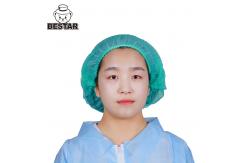 China Dust Proof Disposable Mob Cap SPP Double Elastic BSH2017 Disposable Head Cap supplier