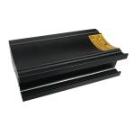Sliding Window Frame Office Building Materials 6m Black Anodized Aluminum Profiles