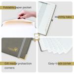 Weekly Planner 2023-2023 Grey With Vertical Layout Hourly Schedule And Monthly Tabs