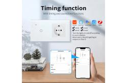 China Smart Touch Switch Socket Combination Voice Control On Off Outlet Switch With Timing supplier
