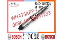 China on stock fuel injector 0445120030 51 10100 6035 for MAN TRUCK supplier