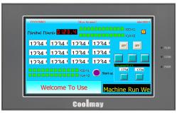 China Auto Tuning 32K PLC Touch Screen Interface CAN WIFI Network Port supplier