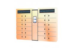 China Smart Vegetable Refrigerated Locker Electronic Cabinet Cold Rolled Steel supplier