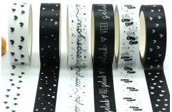 China Black White 65g Masking Washi Tape For Beautification supplier