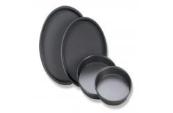 China                  Rk Bakeware China-Rectangle Hard Coat Perforated Thin Crust Aluminium Pizza Mould              supplier