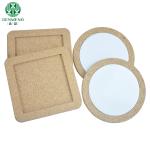 Personalized Round Cork Placemats Trivets Antiskid Good Resilience for sale