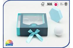 China Butterfly Knot Drawer Gift Box With PET Insert Die Cut Window supplier