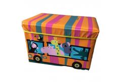 China OEM Plastic PU foldable Clothes Storage Box Custom Print supplier