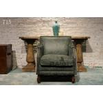 antique green leather chair sofa furniture,#715 for sale