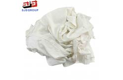 China Industrial Cleaning White T Shirt 100 Cotton Rags With No Zipper supplier