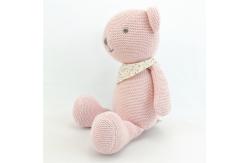 China Stuffed Customized Bear Toy Cute Pink Plush Teddy Bear Soft Toy supplier