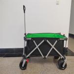 Camping Outdoor Folding Hand Pull Wagon Cart With Custom Fabric PU Wheel for sale