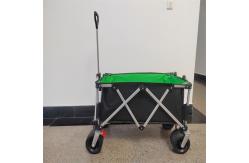 China Camping Outdoor Folding Hand Pull Wagon Cart With Custom Fabric PU Wheel supplier