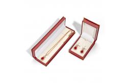 China Luxury Engagement Ring Earring Necklace Storage Box With Custom Logo And Design supplier