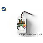 Custom Logo Hang Tag Printing , PET / PP / Paper Custom Hang Tags With String for sale