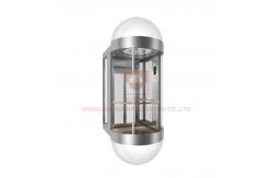 China Panorama Elevator Car Design , Machine Elevator Parts With Frame supplier