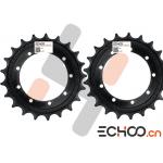 Kobelco SK30 Chain Idler Sprocket / Industrial Chain Sprocket High Strength for sale