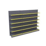Candy Wall Supermarket Shelves Gondola Display Racking System Single Sided for sale