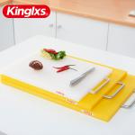 Kitchen Plastic PE Meat Fruit Antibacterial Cutting Board With Handle for sale