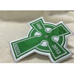 Beautiful Oval Custom Clothing Patches Embroidered Sew On Badges Eco - Friendly for sale