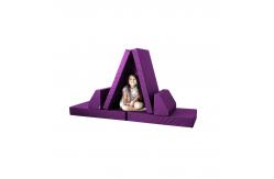 China 6 Piece Modular Foam Soft Play Couch Set Support OEM ODM OBM supplier
