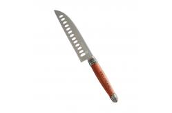 China 10cm Brown Walnut Knife Block Set Stainless Steel Food Grade Sharpness 1.4kg supplier