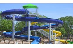 China OEM Commercial Swimming Pool Playground Fiberglass Water Slide Set supplier