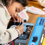 PJ016 Children Painting Stencils Paper Rainbow DIY Scratch Art Painting Picture for sale