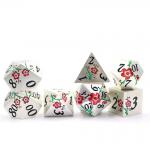 Zinc Alloy Polygonal Plum Blossom Metal Dice Suite Dragon And Dungeon DND