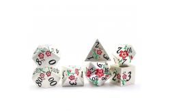 China Zinc Alloy Polygonal Plum Blossom Metal Dice Suite Dragon And Dungeon DND supplier