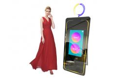 China Mini Computer Magic Mirror Photo Booth Wedding 32in supplier