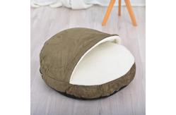 China Winter Warm Enclosed Large Dog Bed Mat  Removable And Washable Cat Sleeping Nest supplier