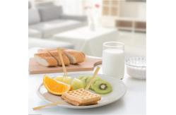 China Mini Disposable Bamboo Party Forks Cocktail Appetizer for Fruit Double Prong supplier