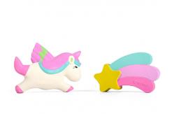 China TPR Indestructible Rubber Dog Toys  Star And Unicorn Shaped Floating supplier