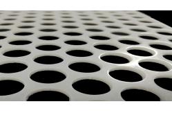 China White PVC Plastic Perforated Mesh Panel Thin Sheet For Food Industry supplier