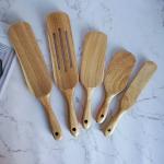 Eco Friendly Kitchen Utensil Set Acacia Wood Salad Stir Sauce Spatula for sale