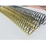 Electroplate Finish 35mm Metal Spiral Binding Coils For Notebook for sale