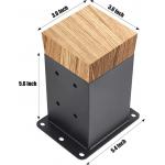 Black Powder-Coated Arbours Hardware Kit for DIY Elevated Wood Stand Assembly Project for sale