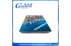 China 1920hz-3840HZ Refresh P3.91 Video Floor Tiles with Tempered Glass Version supplier