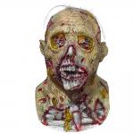 Zombie Creepy Sinister Half Face Scary Mask Horror Disgusting Emulsion Skin With Hair for sale