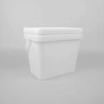 Guaranteed Square Black Plastic Buckets Food Grade 6L for sale